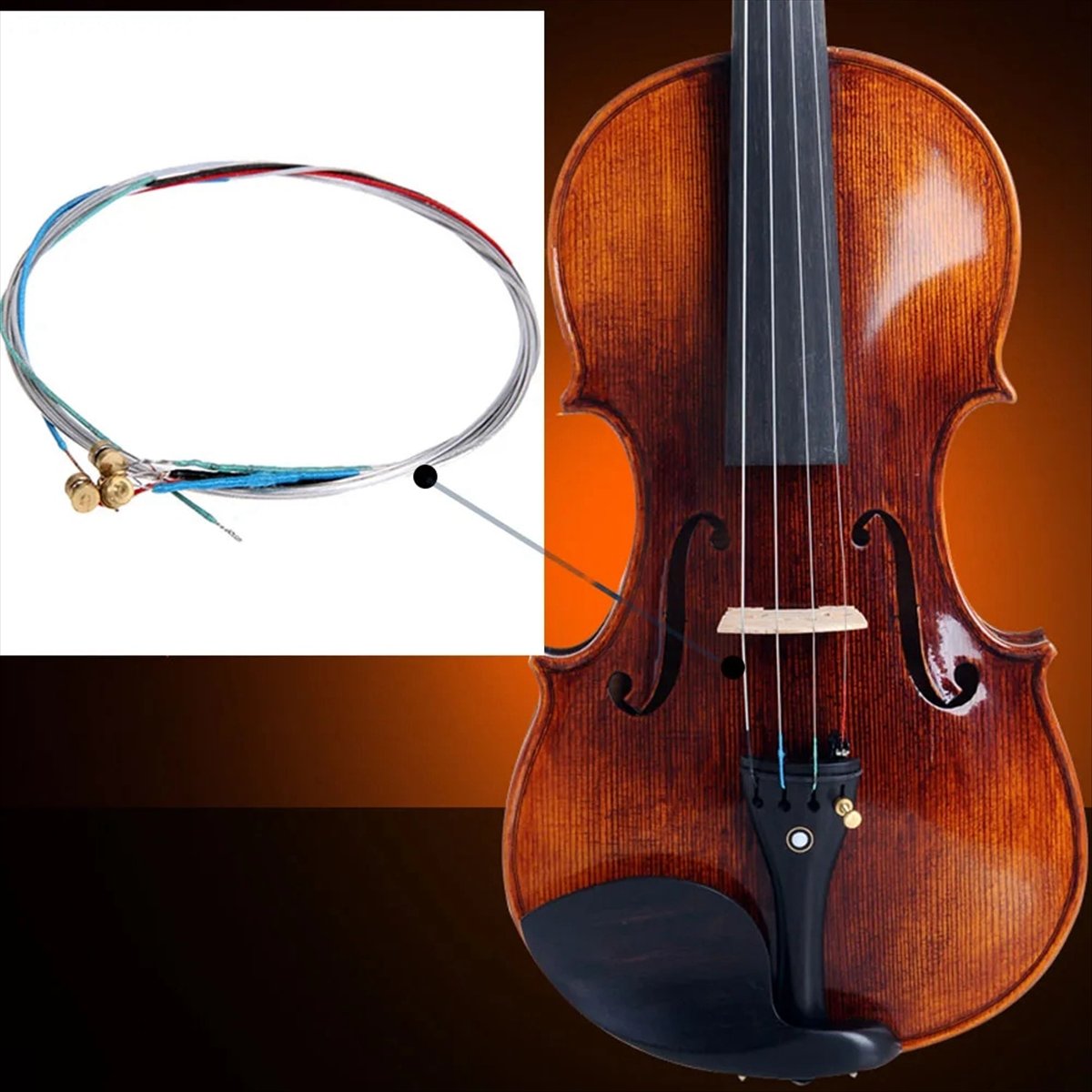 Musical Instrument Set - สายไวโอลิน ABPF 4/4 ชุดสายไวโอลินระดับมืออาชีพ E-A-D-G อะไหล่เครื่องดนตรี