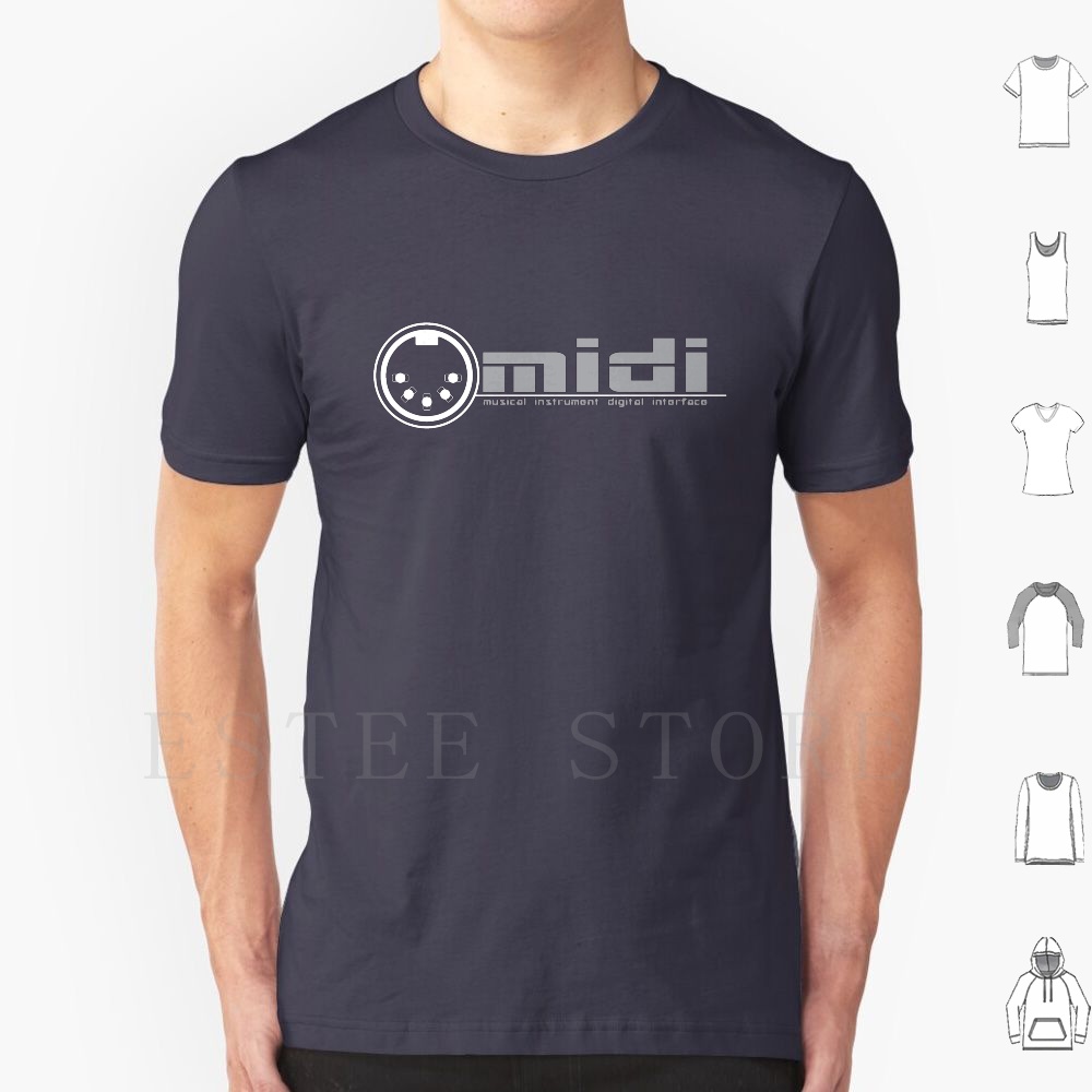 Musical Instrument Synthesizer - Midi-เครื่องดนตรีอินเทอร์เฟซดิจิตอล T เสื้อ DIY ขนาดใหญ่ผ้าฝ้าย 100%