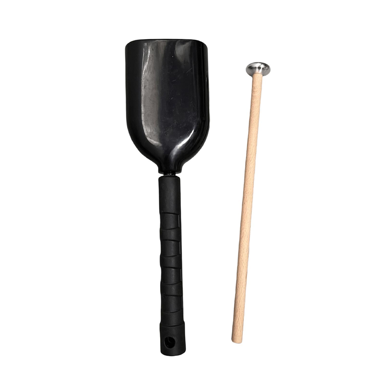 Musical Instrument With Hand - กระดิ่งวัวพร้อมไม้ตี กระดิ่งเชียร์ กระดิ่งดนตรี เครื่องดนตรีประเภทเคาะ สำหรับเฉลิมฉลอง จังหวะดนตรีสด