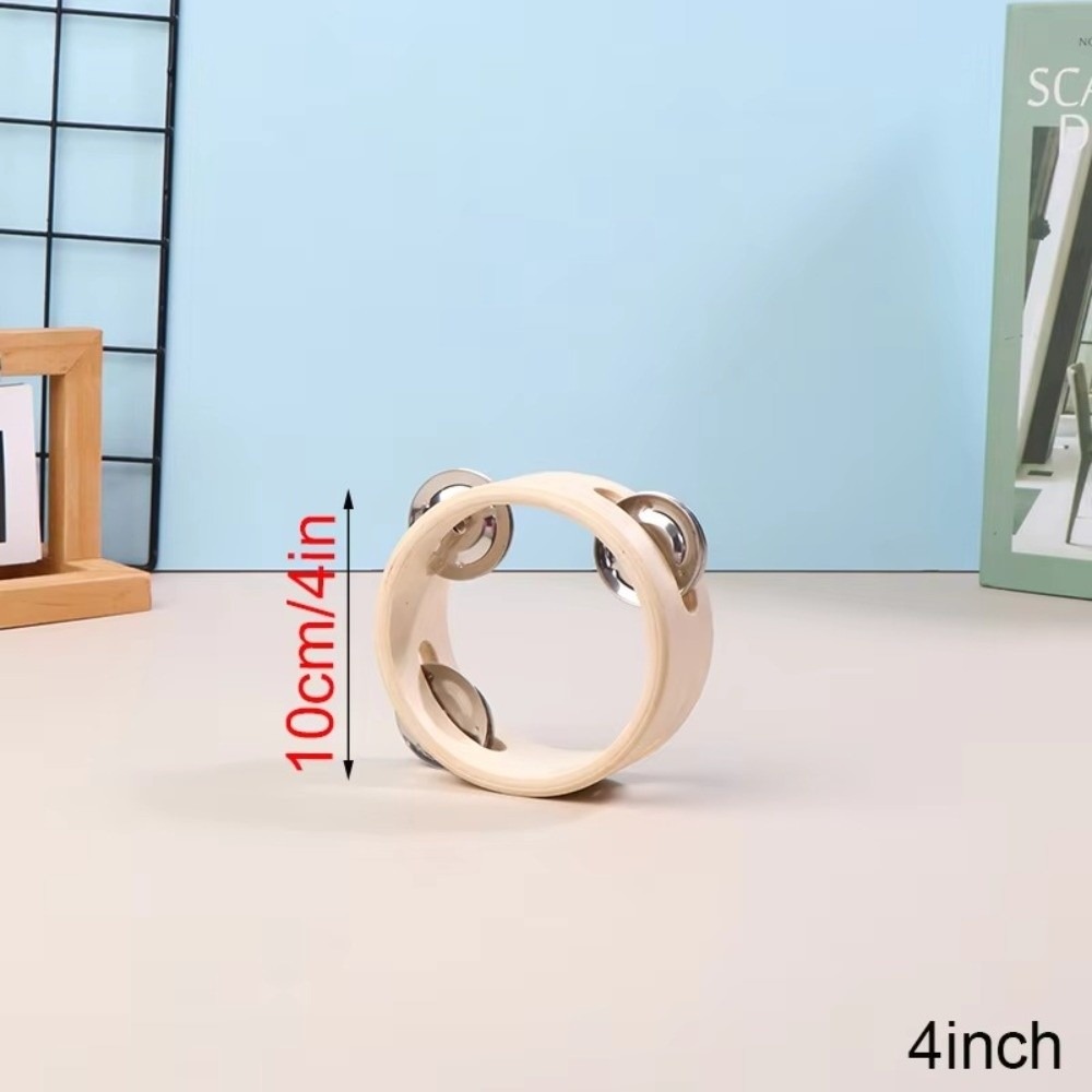 Musical Instrument With Hand - กลองมือขนาด 4/6/7/8/10 นิ้ว แบบแถวเดียว เครื่องดนตรีออร์ฟ แทมบูรีนไม้