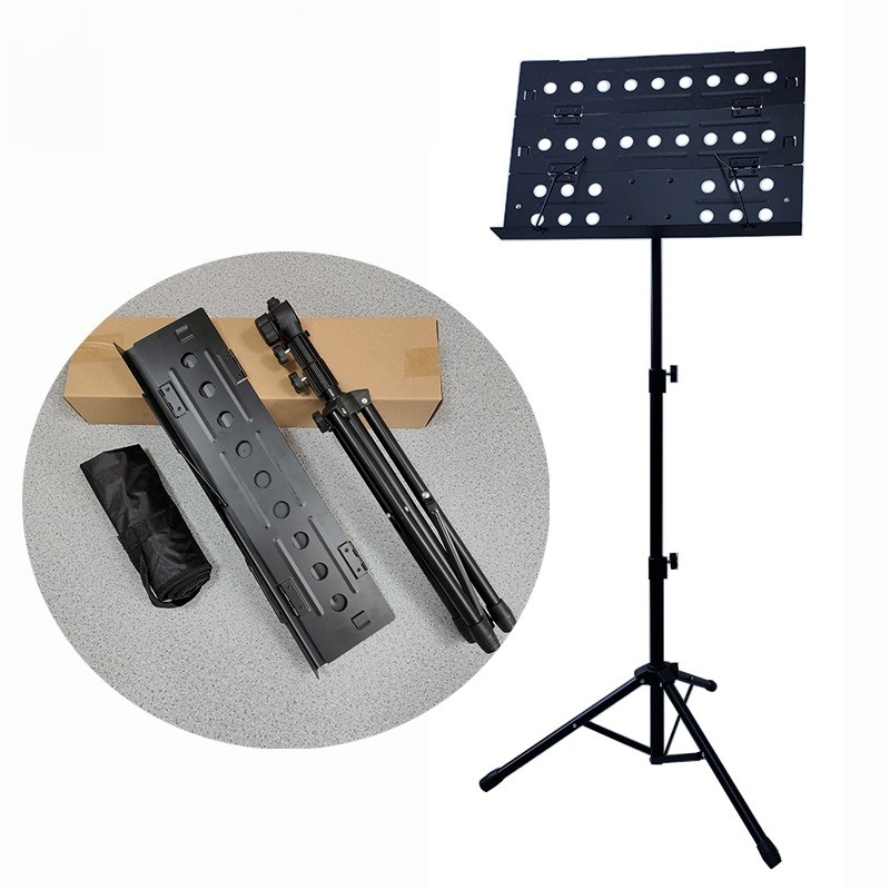 Musical Instrument Set - ชุดขาตั้งโน้ตเพลงแบบพับได้ พกพาสะดวก แข็งแรง ทนทาน ปรับความสูงได้ ขาตั้งแผ่นโน้ตเพลง