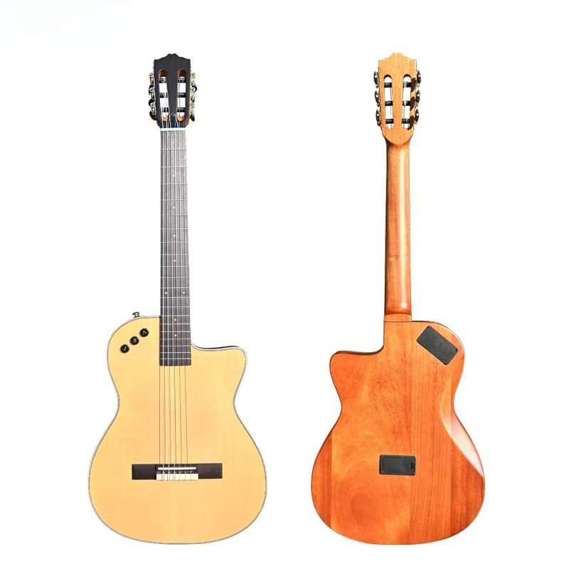 Classical Guitar Nylon - ราคาขายส่ง กีตาร์คลาสสิคไฟฟ้าทรงสลิมไลน์ ยี่ห้อ Aiersi รุ่น Super