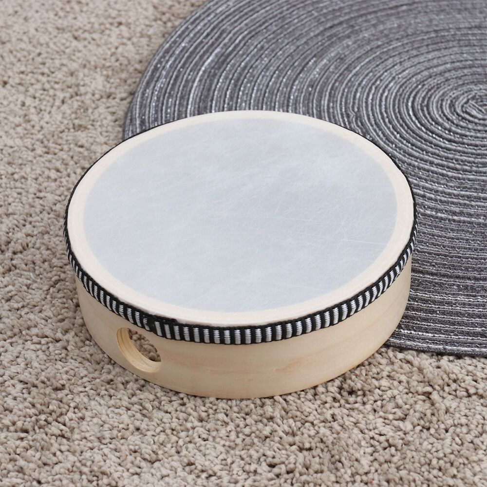 กลองไม้ของเล่น ขนาด 4/6/8/10 น - Musical Instrument With Hand บทวิจารณ์และราคา