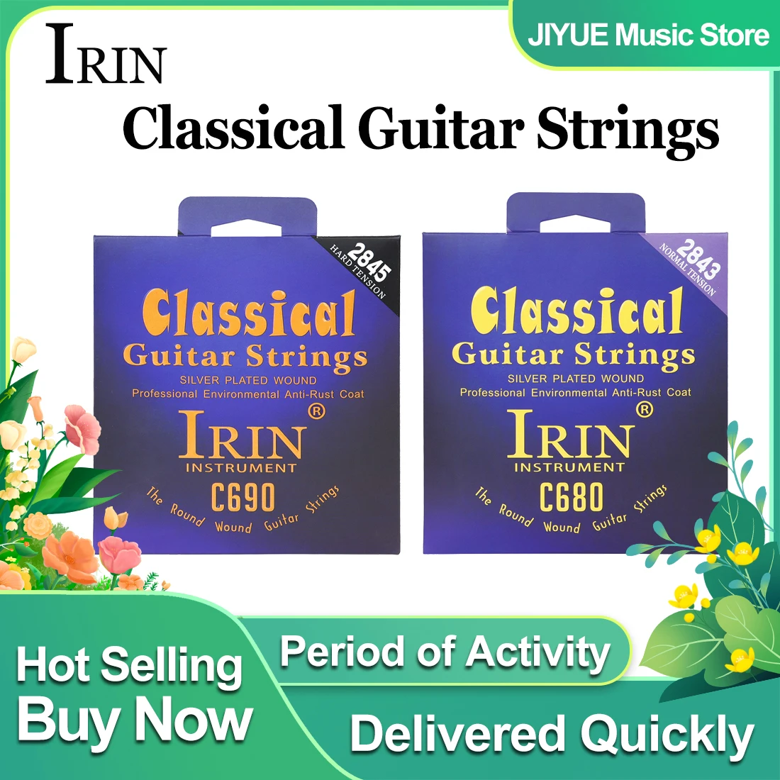 IRIN สายกีตาร์คลาสสิกไนลอน Sil - Classical Guitar Nylon บทวิจารณ์และราคา
