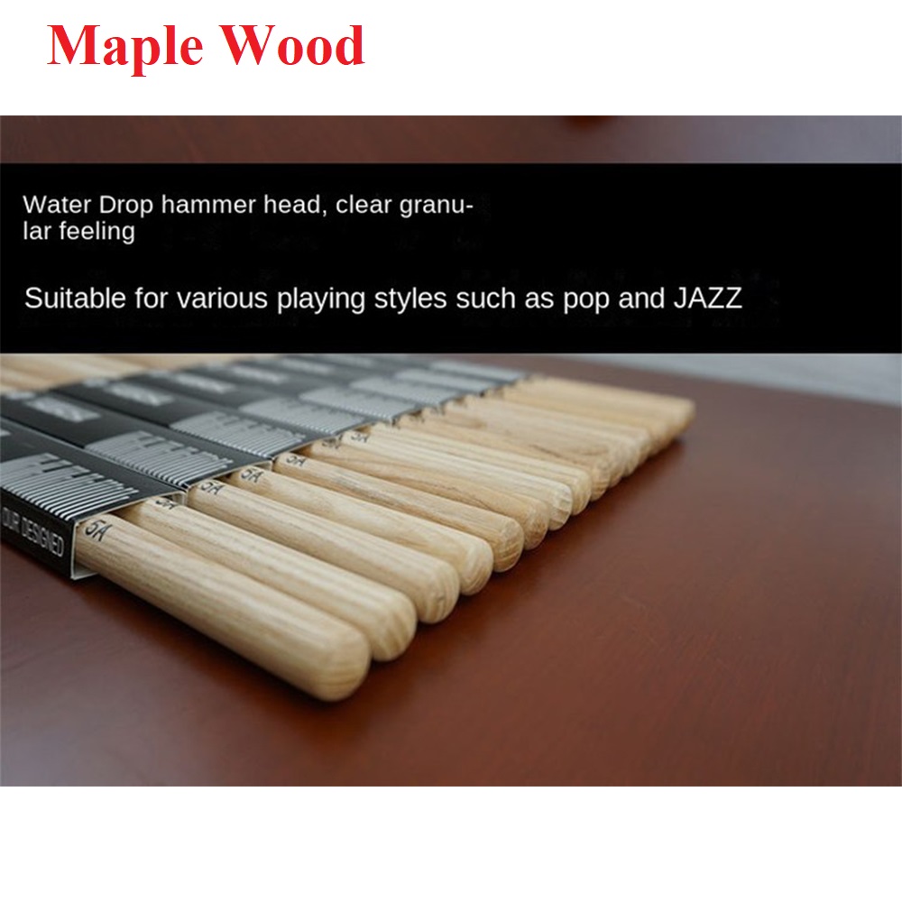 ไม้ตีกลอง1คู่/ไม้เมเปิ้ล7A ไม้ - Musical Instrument Marimba บทวิจารณ์และราคา