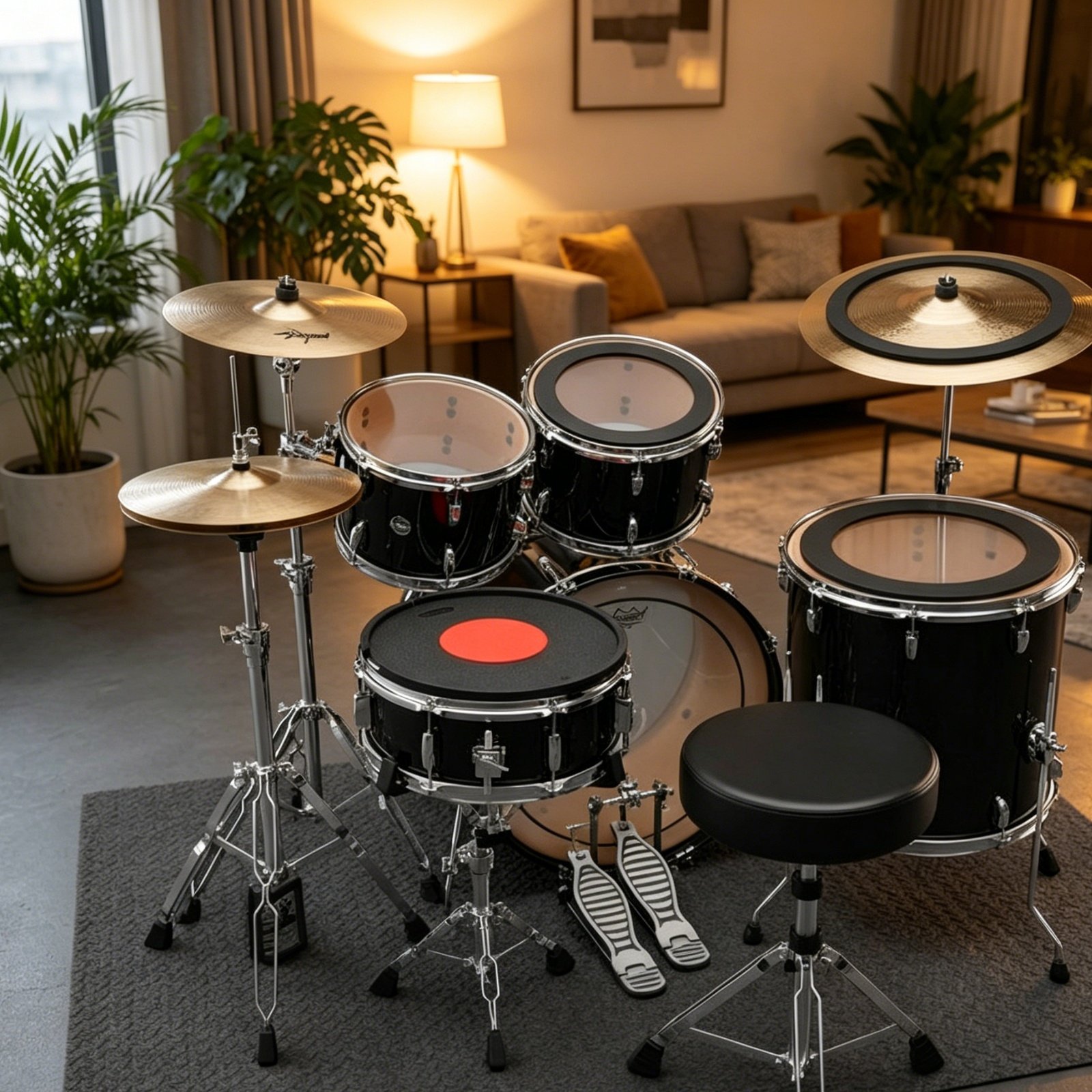 แผ่นยางปิดกลองและฉาบ ลดเสียงรบ - Musical Instrument Set บทวิจารณ์และราคา