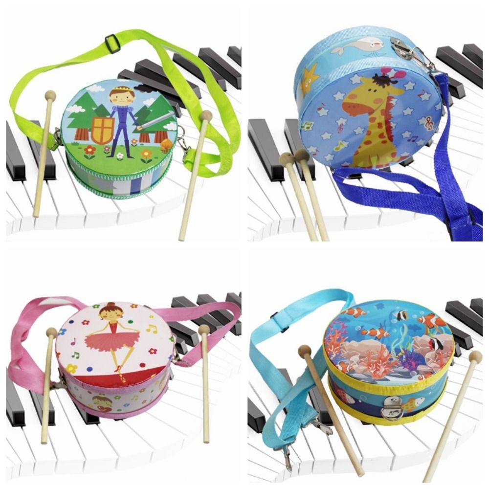 กลองไม้เด็ก ลายสัตว์สองด้าน เค - Musical Instrument With Hand บทวิจารณ์และราคา