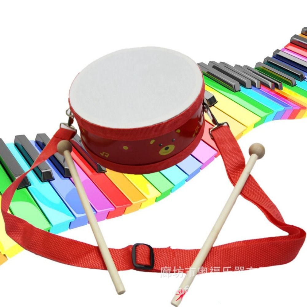 กลองไม้เด็ก ลายสัตว์สองด้าน เค - Musical Instrument With Hand บทวิจารณ์และราคา