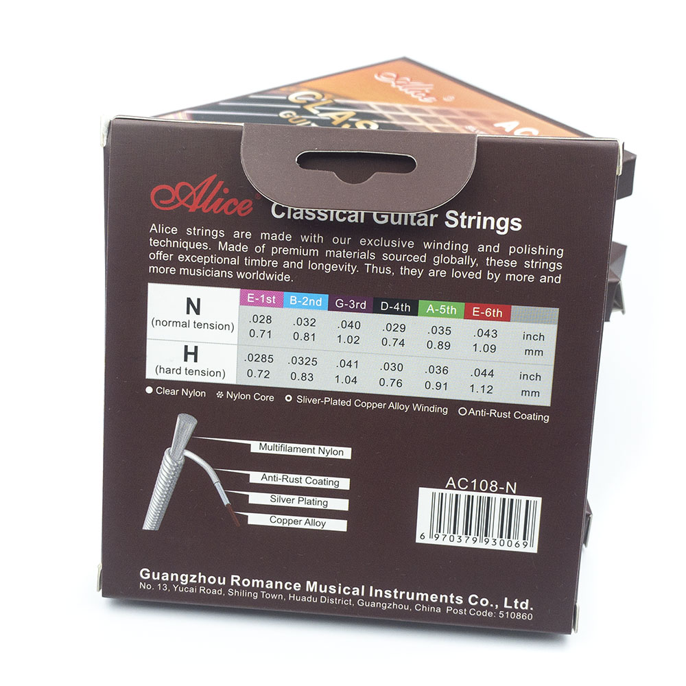 5 ชุด Alice AC108-N สายกีตาร์ค - Classical Guitar Nylon บทวิจารณ์และราคา