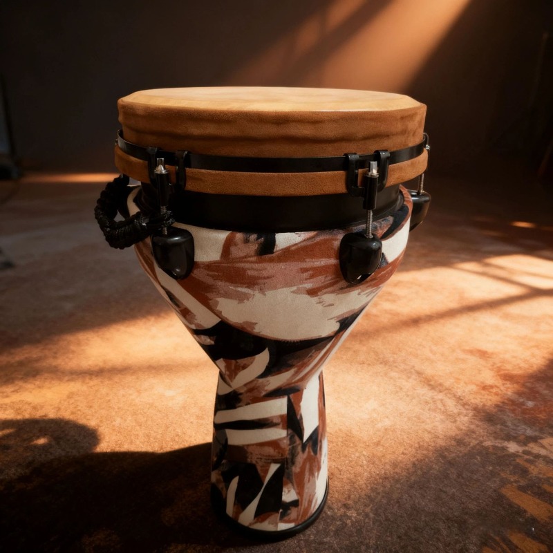 กลองแอฟริกันขนาด 12 นิ้วแบบใหม - Musical Instrument With Hand บทวิจารณ์และราคา
