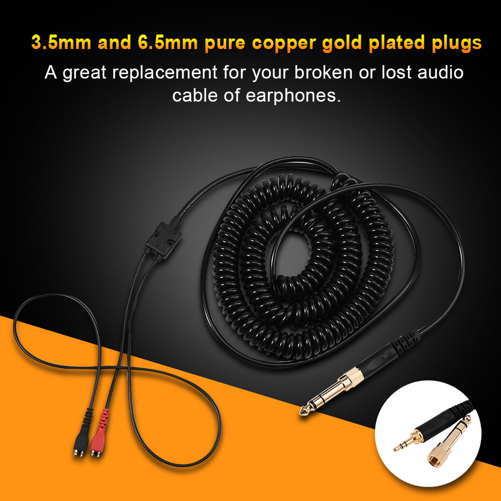 สปริงขดลวดเปลี่ยนสายสำหรับหูฟั - Sennheiser Headphone Hd 25 บทวิจารณ์และราคา