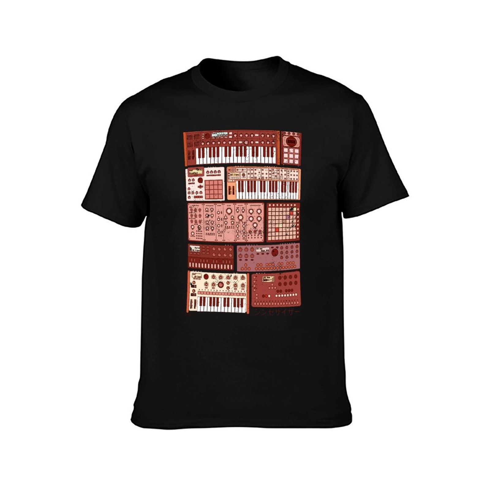 เสื้อยืดลายซินธิไซเซอร์และเครื - Musical Instrument Synthesizer บทวิจารณ์และราคา