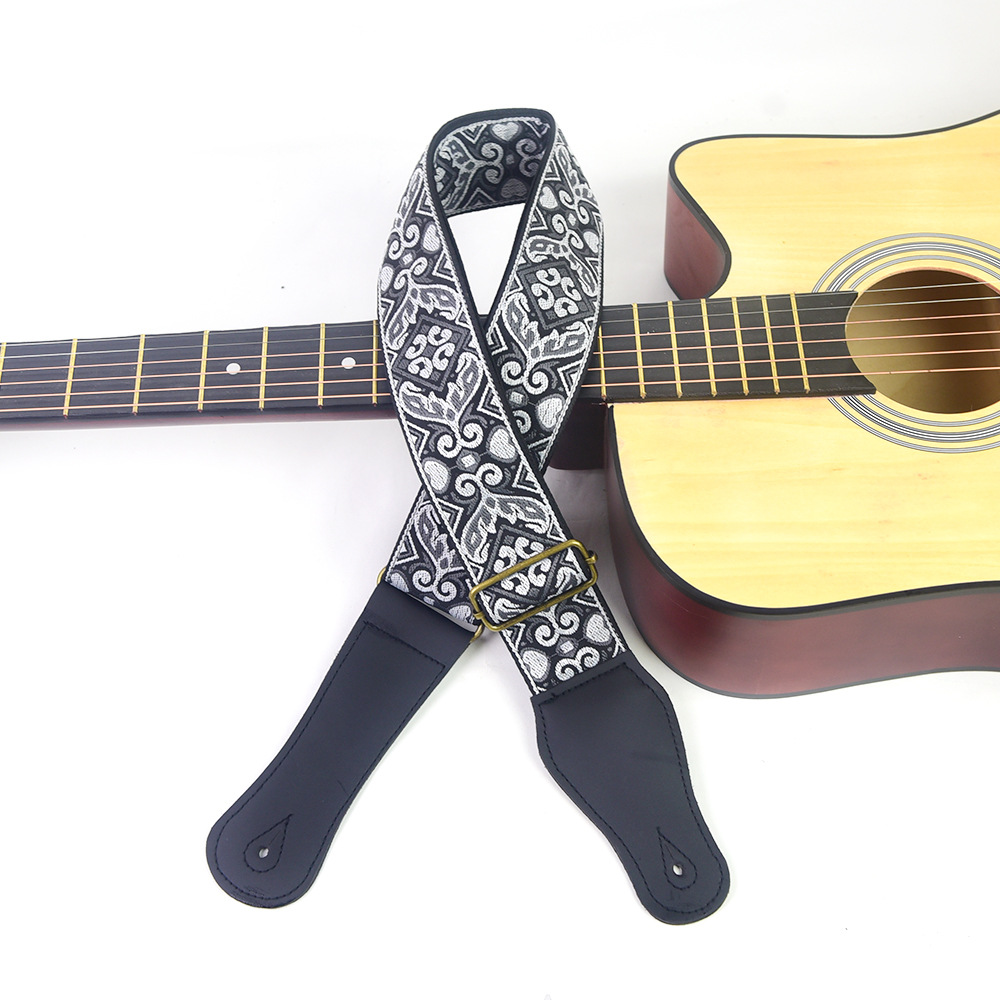 สายสะพายกีตาร์ปักลายสไตล์ชาติพ - Musical Instrument In English บทวิจารณ์และราคา