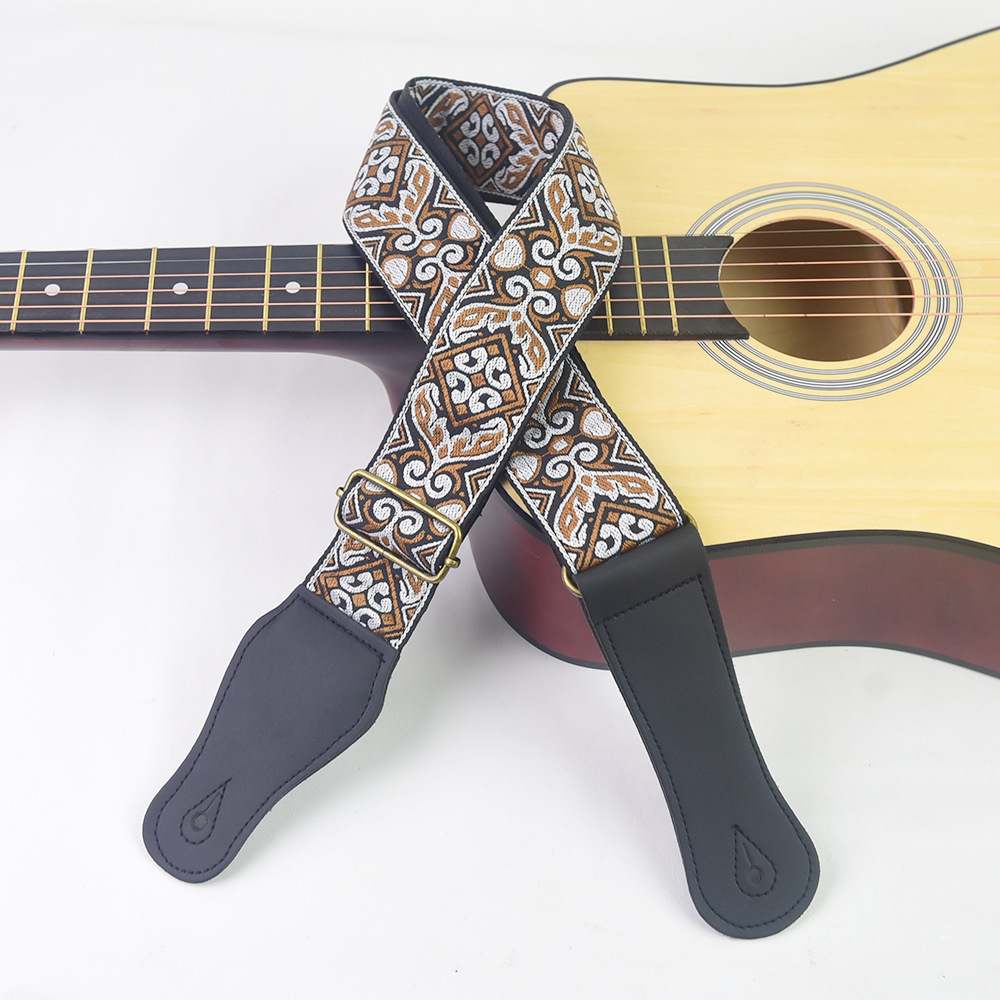 สายสะพายกีตาร์ปักลายสไตล์ชาติพ - Musical Instrument In English บทวิจารณ์และราคา