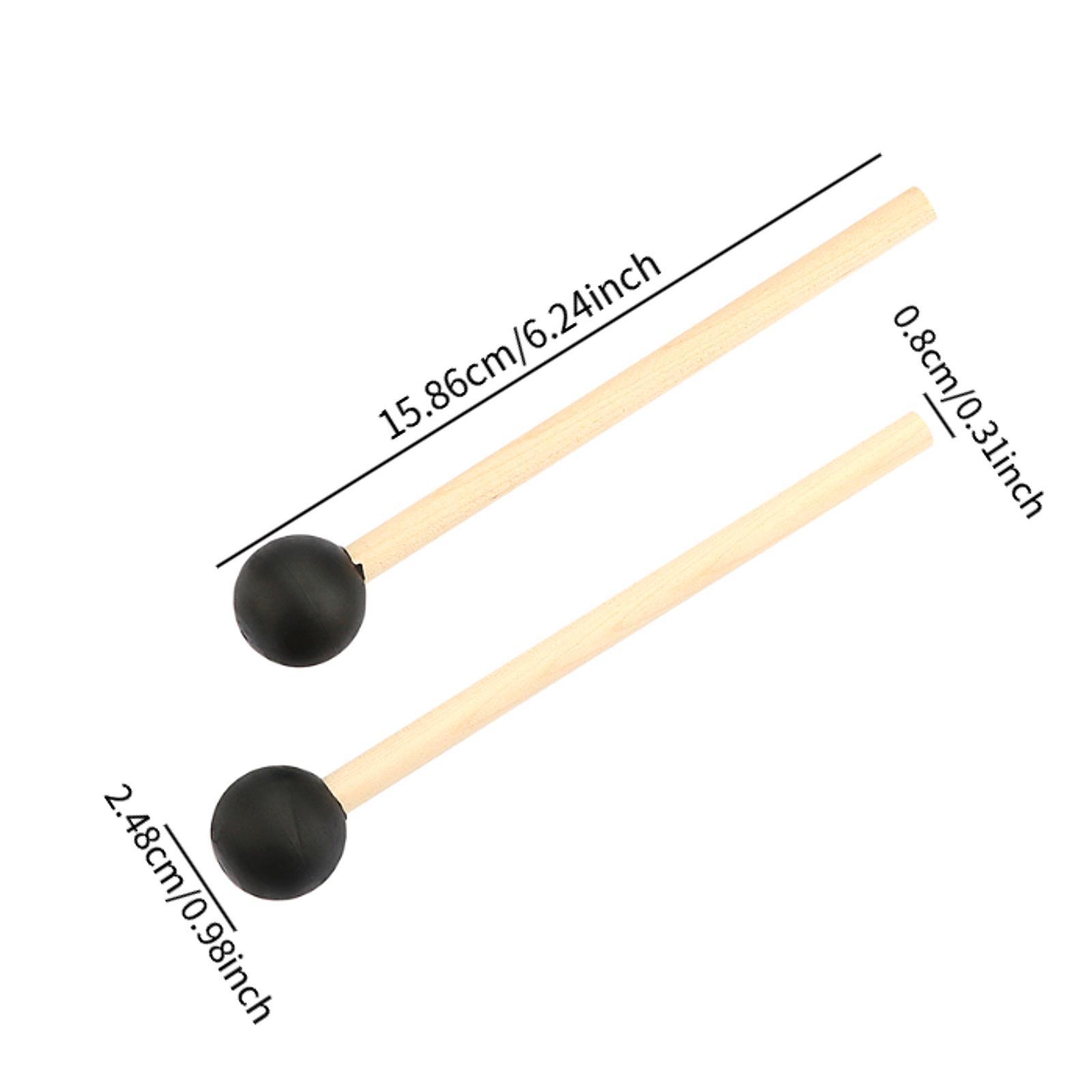 2 ชิ้นไม้ตีกลองเครื่องดนตรีอุป - Musical Instrument Marimba บทวิจารณ์และราคา
